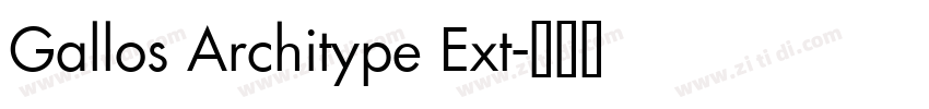 Gallos Architype Ext字体转换
